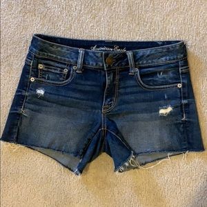 American Eagle Cutoff Jean Shorts Denim Stretch